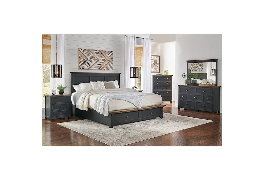 Stormy Ridge Queen Bedroom Group  by AAmerica at Esprit Decor Home Furnishings